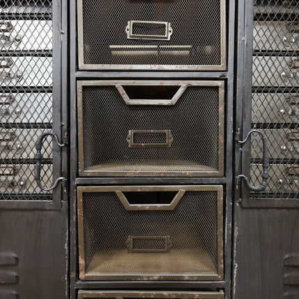 Black metal storarge cabinets range -Uk. Elderflower Lane