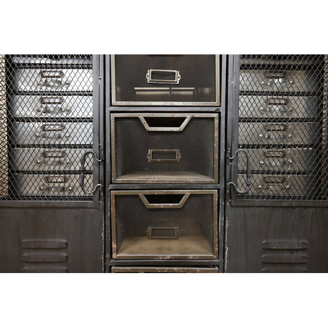 Black metal storarge cabinets range -Uk. Elderflower Lane