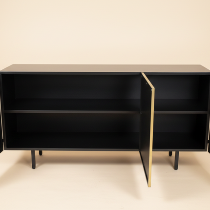 Black metal sideboard - Elderflower Lane