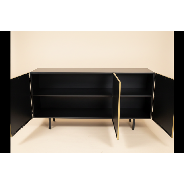 Black metal sideboard - Elderflower Lane