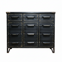 Black Industrial cabinet UK - Elderflower Lane