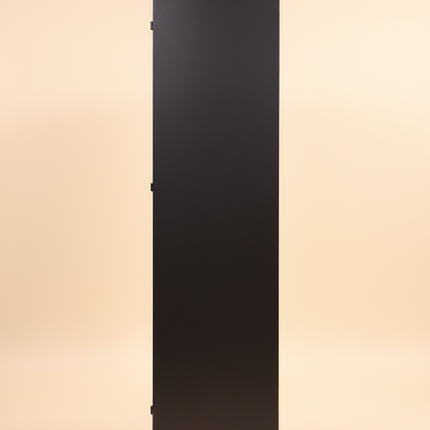 Tall Black Metal & Glass Display Cabinet