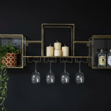 Gold Wall display cabinet  UK- Elderflower Lane