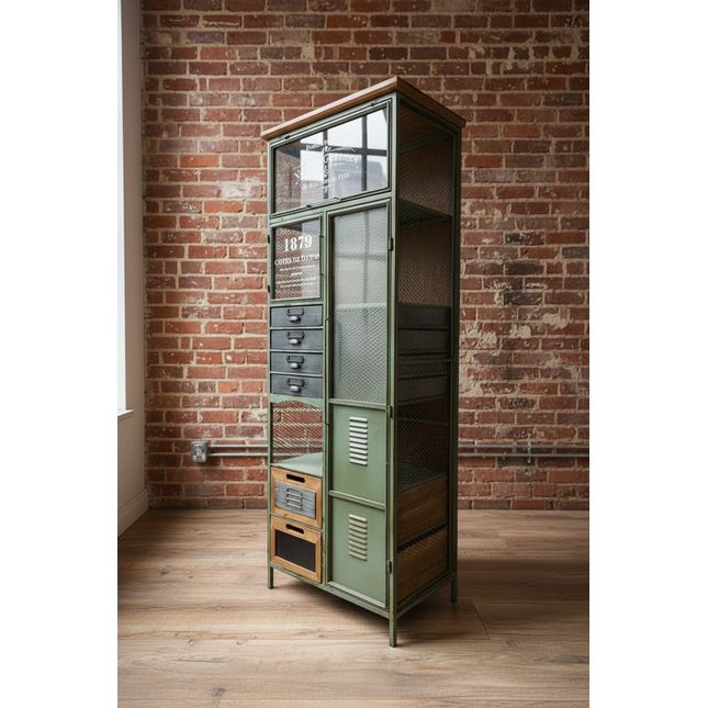 Glass display storage cabinet UK - Elderflower Lane