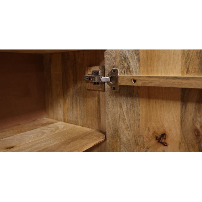 Rustic wood sideboard 4 door.