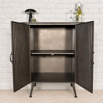 Industrial metal drinks cabinet - Elderflower Lane