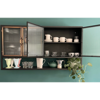 Glass fronted wall display cabinet uk