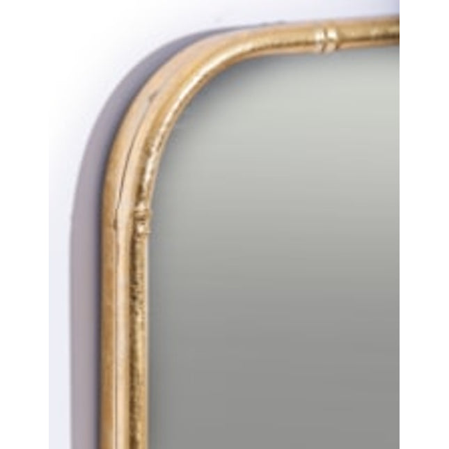 Tall Antique Gold Bamboo Wall Mirror