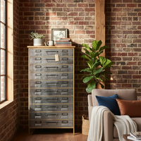 Tall metal chest of drawers UK - Elderflower Lane