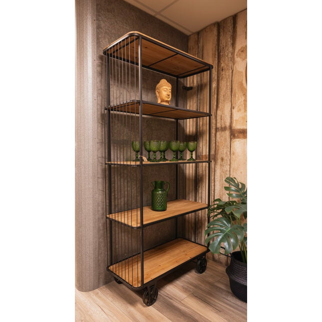 Industrial rustic shelving cabinet 
