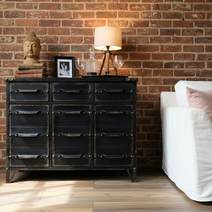 Black metal  sideboard Uk - Elderflower Lane