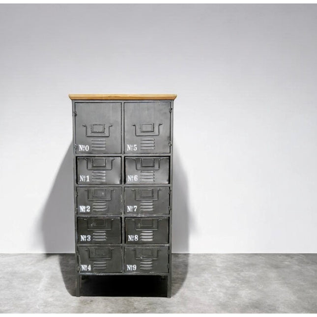 Black metal Industrial utility storage locker cabinet