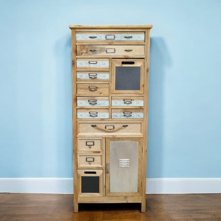 Tall slim wooden multi drawer storage cabinet - Back in stock May