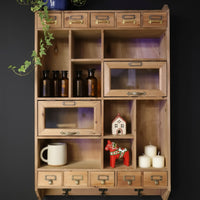 Rustic wall display cabinet - Elderflower Lane