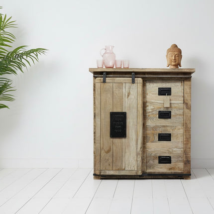 Rustic wood storage cabinet - Elderflower Lane
