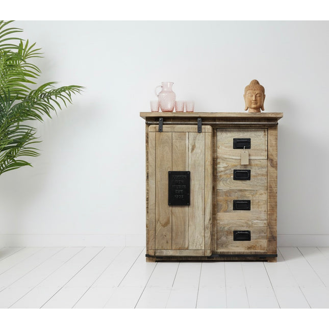 Rustic wood storage cabinet - Elderflower Lane