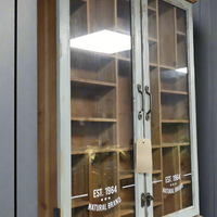 glass fronted wall display cabinet