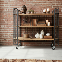 Bakers trolley display shelves on wheels UK - Elderflower Lane
