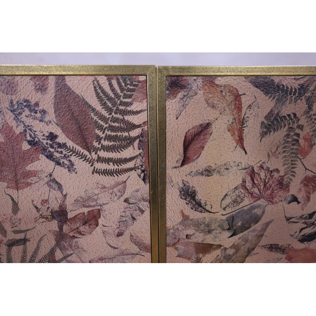 floral and Black modern metal sideboard - Elderflower Lane
