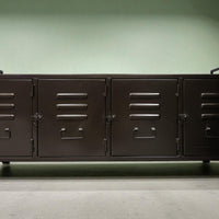 4 door metal Industrial locker storage cabinet - Elderflower Lane