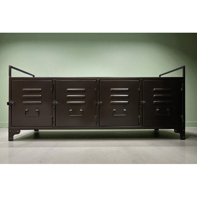 4 door metal Industrial locker storage cabinet - Elderflower Lane