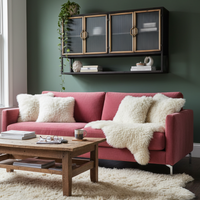 Black Metal Wall Storage Cabinet with Ribbed Glass Doors UK - Elderflower Lane
