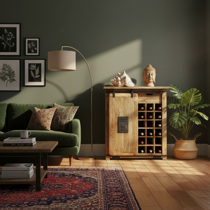 Rustic wine cabinet Uk - Elderflower Lane