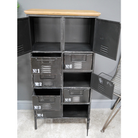 Black metal Industrial utility storage locker cabinet
