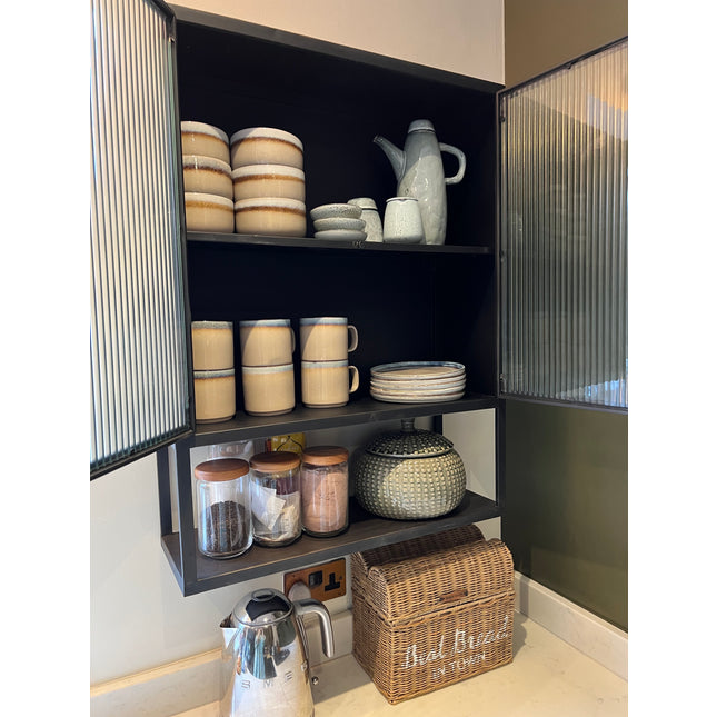 Glass wall display cabinet range uk