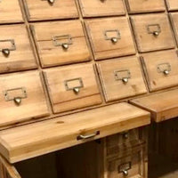 Apothecary multi drawer  wood storage cabinet