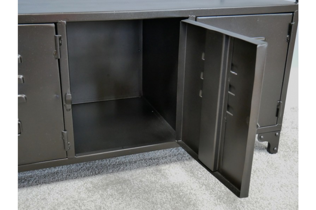 Gun metal grey low Industrial metal locker storage cabinet