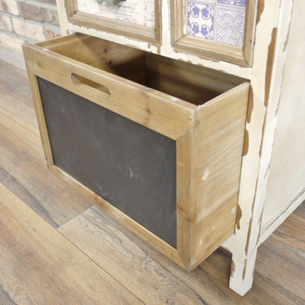 Cream vintage wooden multi drawer storage cabinet - Back in stock May