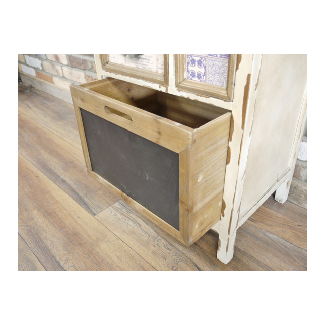 Cream vintage wooden multi drawer storage cabinet - Back in stock May