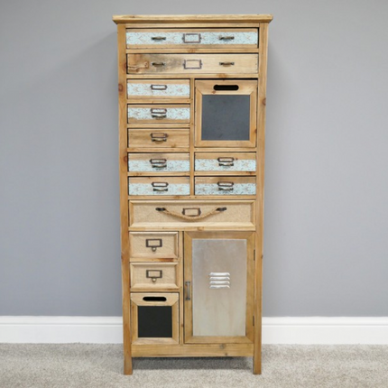 Tall slim wooden multi drawer storage cabinet - Back in stock May