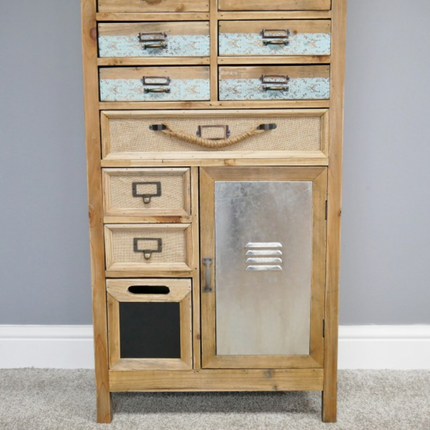 Tall slim wooden multi drawer storage cabinet - Back in stock May
