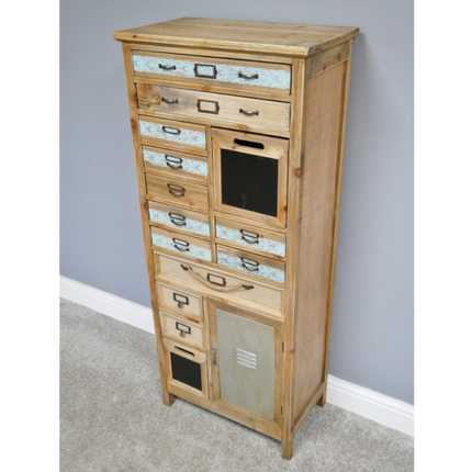 Tall slim wooden multi drawer storage cabinet - Back in stock May